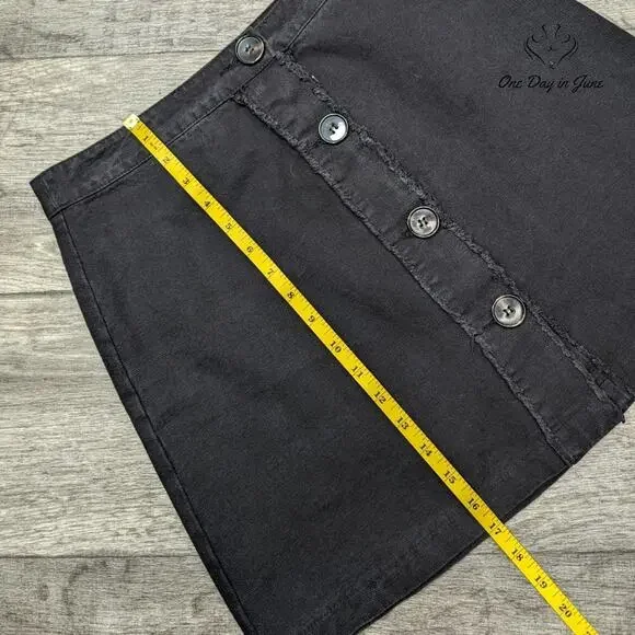Francesca Button Fron Denim Mini Skirt Size M - Picture 4 of 5